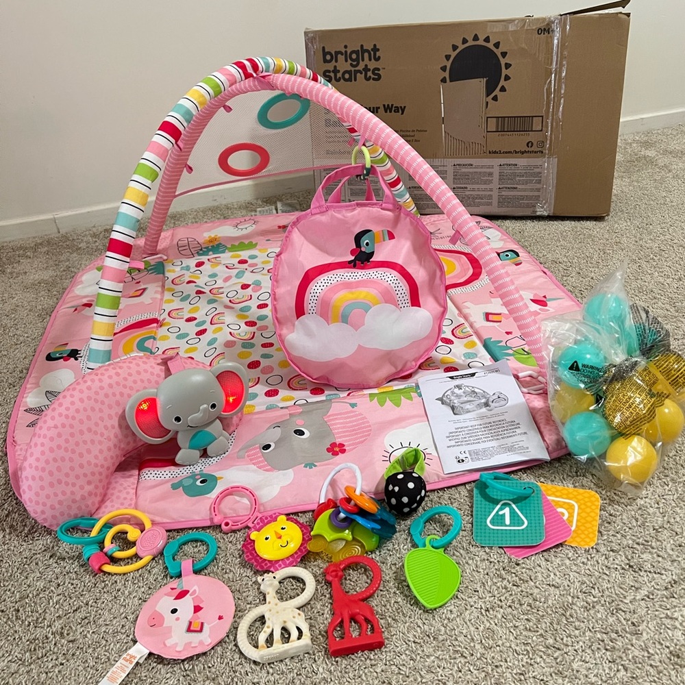 Baby gym, Bright Starts 5-In-1 Your Way Ball Play Activity Gym & Ball Pit